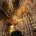 Milemont Window Curtain String Lights Fairy Twinkle Icicle Starry Lights for Wedding Christmas Party Home Garden Bedroom Outdoor Indoor Wall Decorations, 9.8ftx9.8ft Warm White