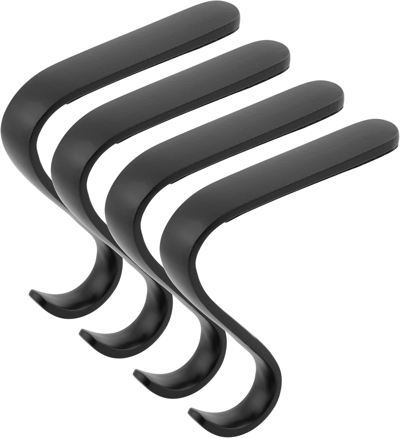 Ornament Hooks - BIRDROCK HOME 4 Pack Christmas Stocking Mantel Hooks - Holder - Mantle Fireplace Topper - Metal Hanger for Stockings - Home Décor Stand (4 Pack - Mantel Hooks - Oil Rubbed Bronze)