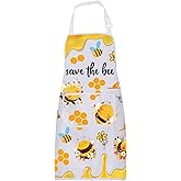 BNQL Bee Apron Bee Bee Gifts for Bee Lover Queen Bee Gifts Bee Kitchen Apron Bumble Honey Bee Apron Save The Bees Chef Apron
