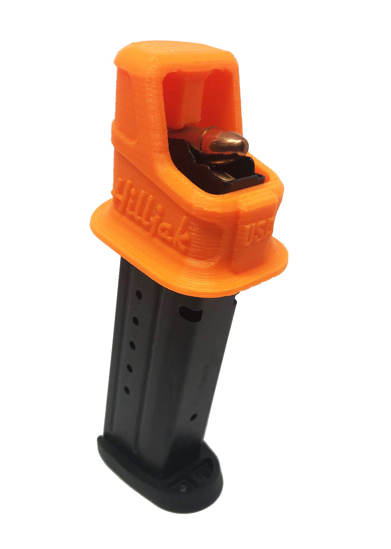 Hilljak Smith & Wesson M&P 9, M&P 9 Compact 9mm Double Stack Magazine Loader, Quickie Loader - Orange