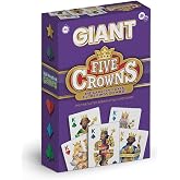 Five Crowns GIANT Rummy Style Jumbo Card Game for Kids, Family Game Night | GIANT CARDS, Family Game Night, Travel Games, Screen-Free, Holiday Game, Playing Cards, Award-Winning, Jumbo Cards