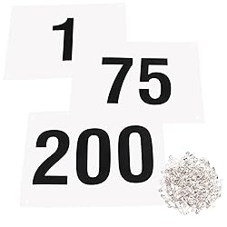 Azarxis Race Competitor Numbers Running Bibs with
