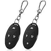 2 Pack Key Fob Cover Compatible with Hyundai 2026 2025 2024 Tucson Santa Fe Elantra Kona Sonata IONIQ, 4/5/7-Button Remotes, Silicone Key Protector