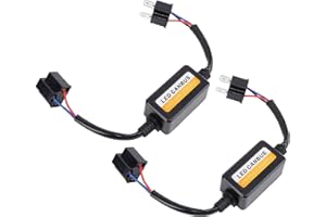 ZASCHMOY H4 LED CANbus Decoder - Plug and Play AntiFlickering Load Resistor for H4 Headlights, DC 9-16V, 2-Pack
