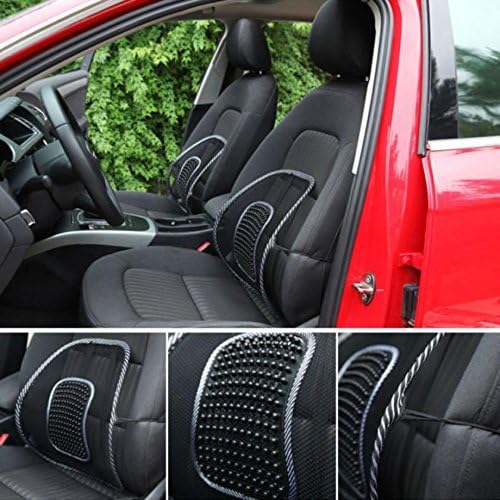 PERFECT SHOPO Car/Chair Seat Back Rest with Mesh Support - Set of 2