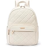 Marvolia Mini Backpack for Women - Vegan Leather Small Backpack Fashion Backpack Purse for Travel Work Shopping - White