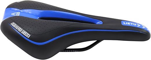 blue bike saddle