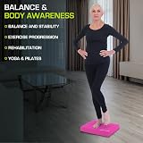 ProsourceFit Balance Pad Non-Slip Foam Mat 15.5x12.75 Pink view 5