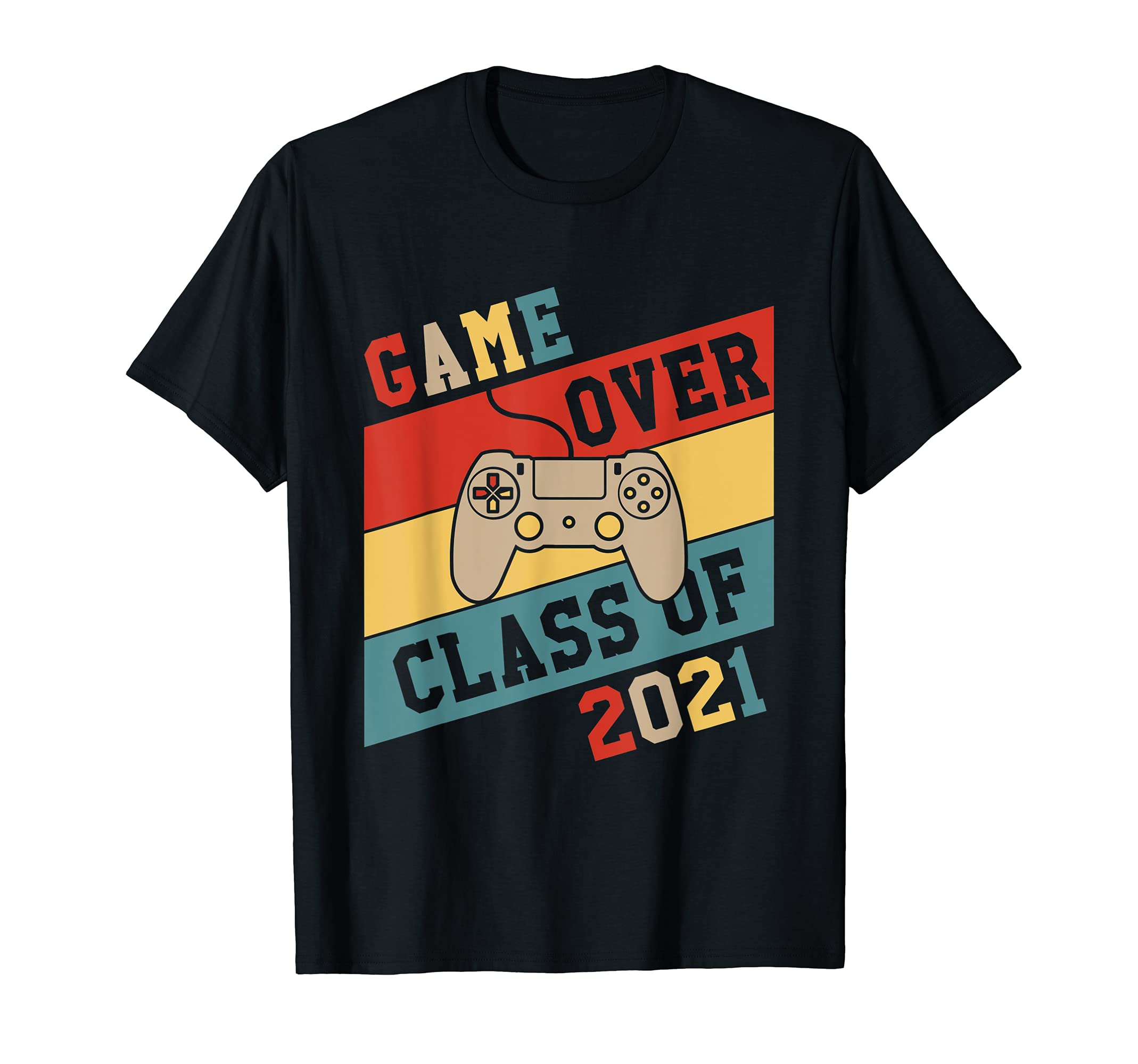 Game Over Class of 2021 Graduate Retro Graduation Video Game T-Shirt