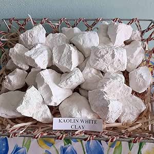 Arcilla blanca comestible caolín, (8 oz/250 gr), arcilla natural