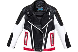BUDERMMY Boys Leather Motorcycle Pilot Jackets Toddler Coats