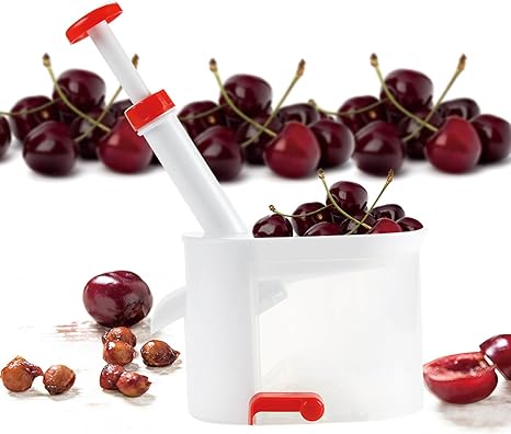 Amazon Com Cherry Seed Remover Machine Cherry Pitter Stone Picker Cherry Corer With Container Kitchen Gadgets Tools Accessories Kitchen Dining