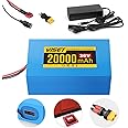 VISET 48V/36V/24V Ebike Battery 10AH 14AH 20AH 30AH Electric Battery Lithium with BMS, Compatible with E-Bikes, Scooters, ATVs, Motorcycles and More, for 100-1000W Motor