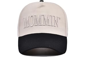 Kaumwipy Mommin Trucker Hat, Adjustable Embroidered Vintage Two-Tone Mama Baseball Cap
