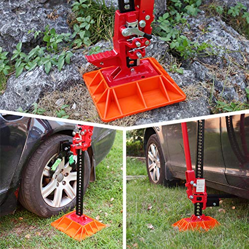 Anumit Off-Road Base Compatible for Lifting Jack PP Pad, Serrated Edge Base to Alleviate Jack Hoisting Sinkage On Sand, Snow, Mud, and Other Soft Ground