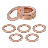 Wevdn 10 PCS Oil Drain Plug Gasket, 14mm Cooper
