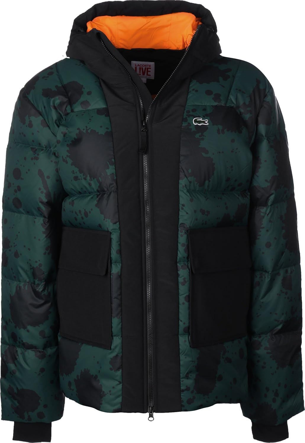 Lacoste L!VE Padded Winter Jacket buis/Black Amazon.co.uk Clothing