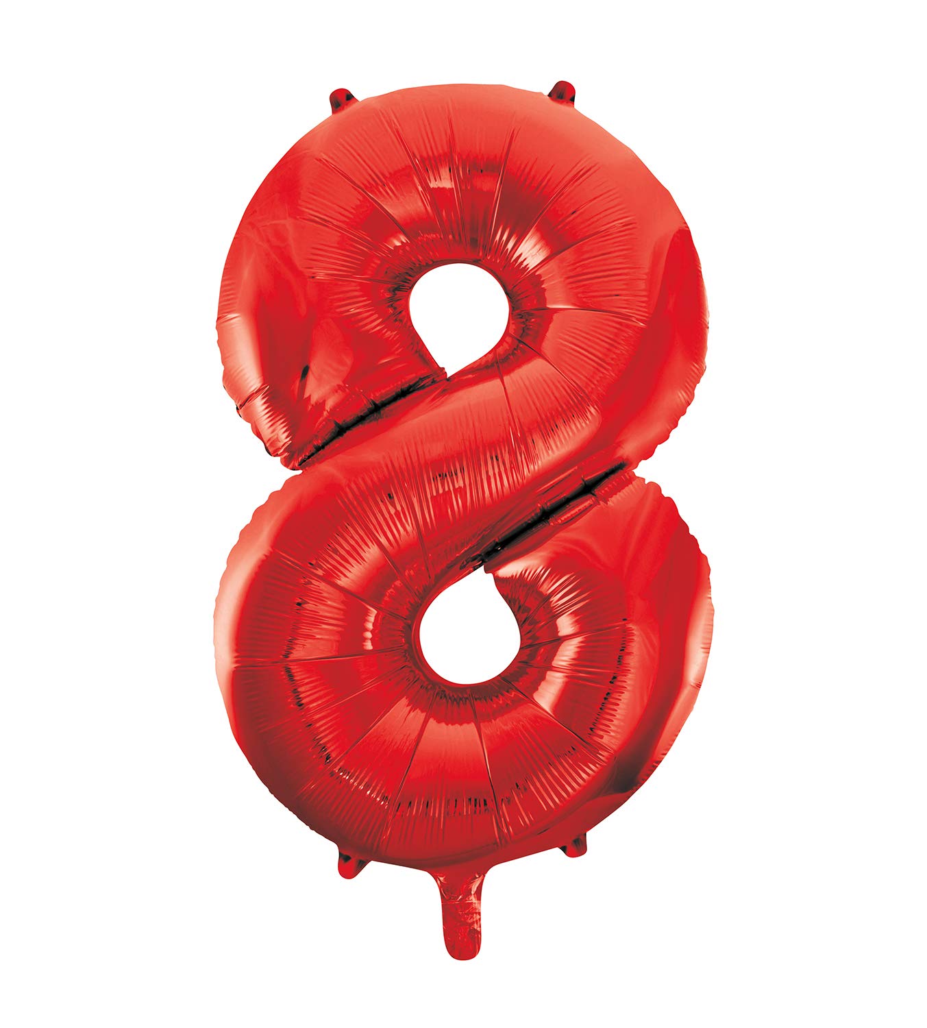 Red Number 8 Shaped Large Foil Balloon (86cm) 1 Piece - Perfect for Birthday Parties and Special Events โ image 1