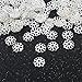 Beautiful Bead 6mm Silver Tone Flower Bead Caps for Jewelry Making (About 500pcs)