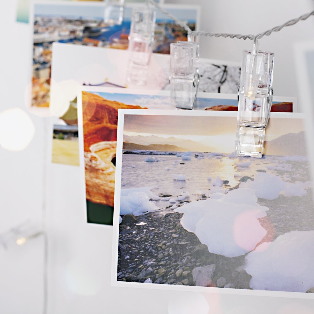 LED Photo Clip String Light – 40 Clear Clips, 13 ft, Warm White, for Fairy Indoor Home Décor Bedroom College Dorm Halloween Christmas Birthday Wedding Party– for Hanging Pictures Cards (USB Powered)