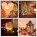LED String Lights Copper Wire Lights Micro Starry Fairy Lights Starlotus Waterproof Decor Rope Lights For Seasonal Decoration,6.5ft/2M 20LED Battery Operated,Warm White,Pack of 6