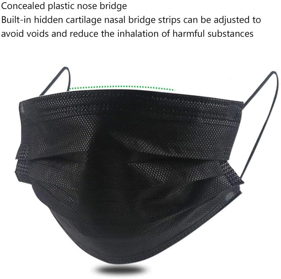 50Pcs Disposable 3-Layer Masks,Medical Mask Filtration Anti Dust Breathable Earloop Mouth Face Mask for Children Adults Adjustable for pet allergens, Dusty environments Respiratory Protection (50pcs)