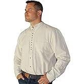 Traditional Irish Grandfather Shirt, Natural, Medium