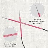 KnitPro Zing Fixed Circular Needles Asymmetrical 10 in 2.00mm view 2