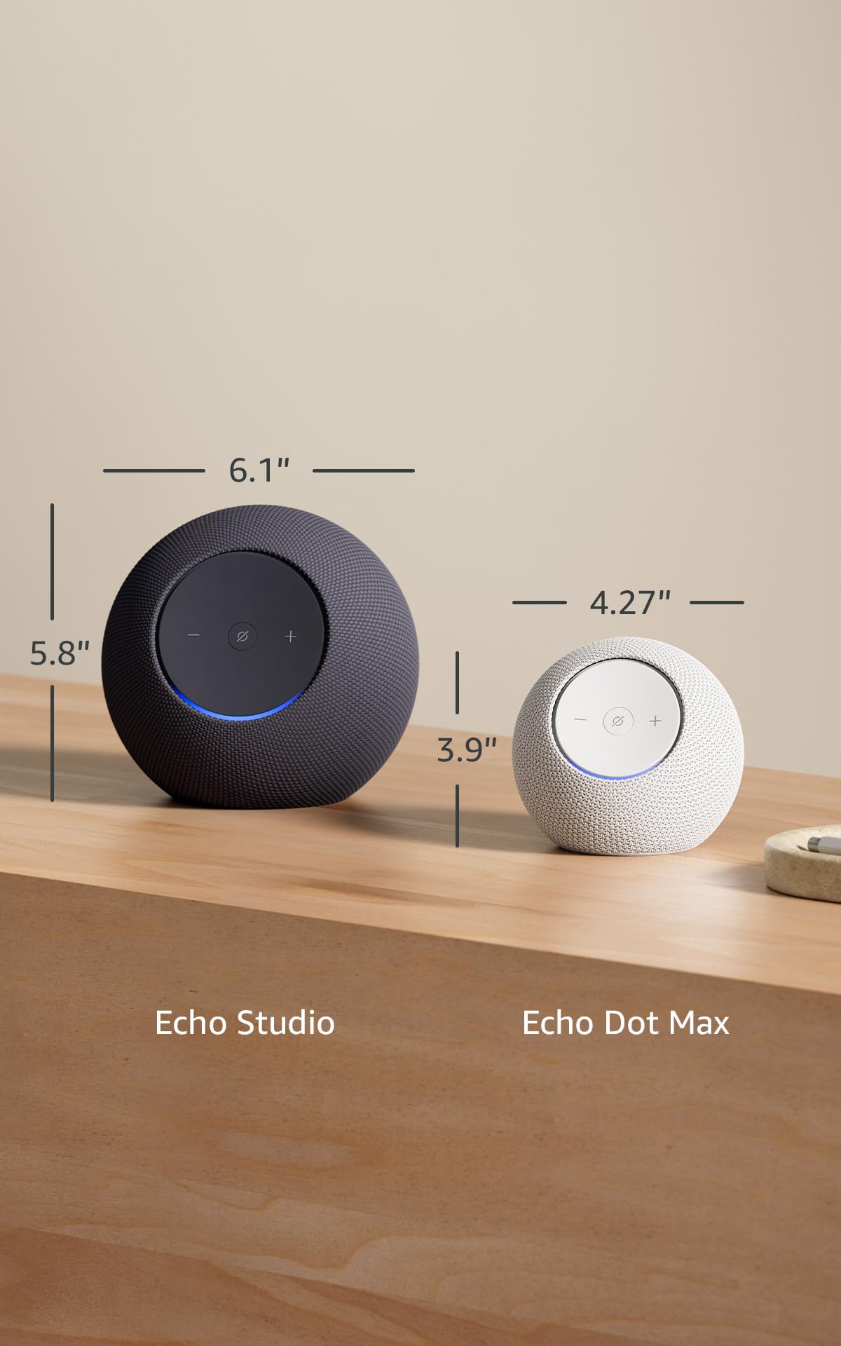 Amazon Echo Dot Max (newest model), Alexa speaker with room-filling sound and built-in smart home hub, with Alexa+ Early Access, Graphite