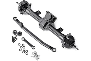 RCLIONS Aluminum Front Axle +4mm Extended for Axial SCX24 Deadbolt JLU C10 Gladiator 1/24th RC Crawler Car Upgrades Parts