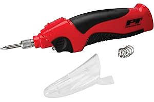 Performance Tool W2000 Cordless Soldering Iron, Battery Powered Solder Iron with LED Spot Light