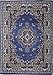Home Dynamix Premium Sakarya Traditional Medallion Border Area Rug, Country Blue, 21