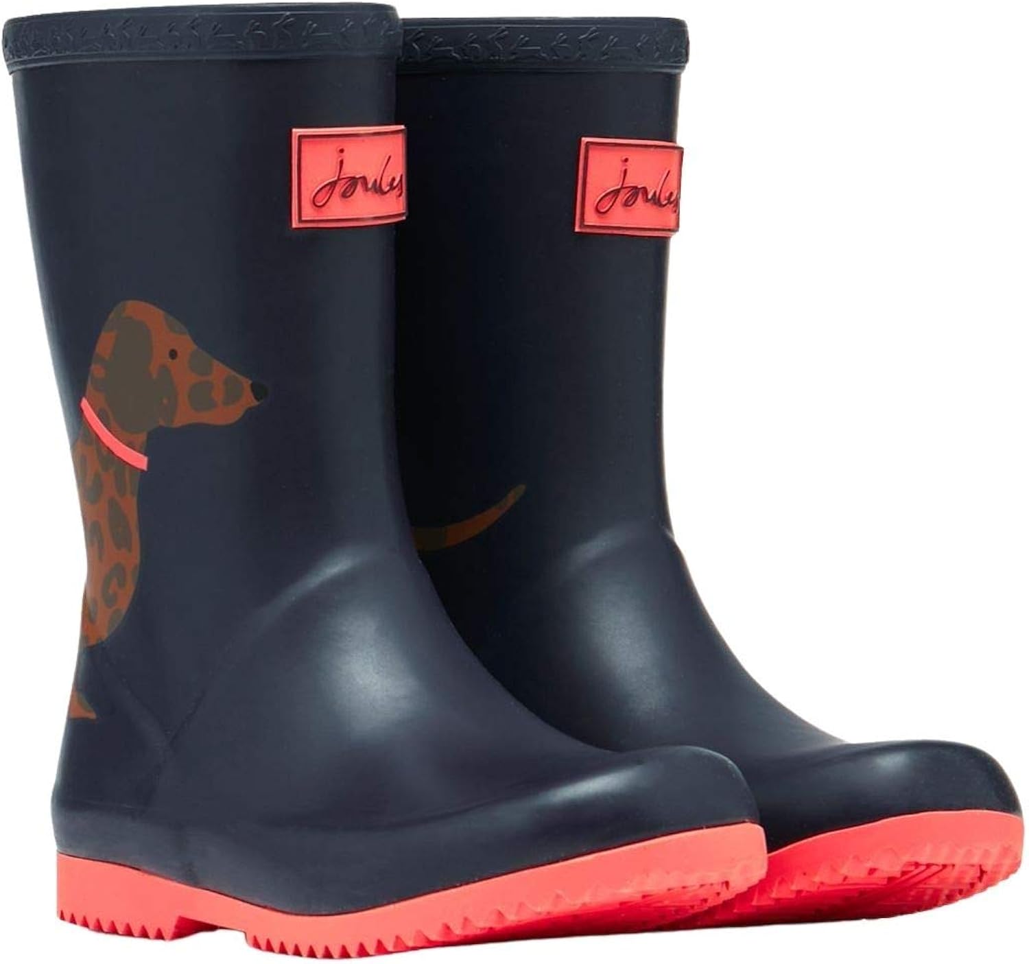 Joules Roll Up Wellies Blue Sausage Dog Amazon.co.uk Clothing