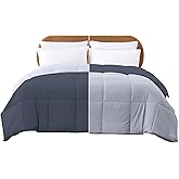 Modern Threads Down Alternative Reversible Comforter Denim/Cloud Blue Twin