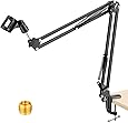 NEEWER Adjustable Microphone Suspension Boom Scissor Arm Stand, Max Load 1 KG Compact Mic Stand for Radio Broadcasting, Voice-Over, Stage and TV Stations, Compatible with Blue Yeti Snowball Yeti X,etc