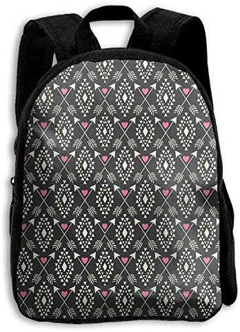 Boys Girls Tribal Aztec Hearts Arrows Popular Printing Toddler Pre School Backpack Bags Lightweight