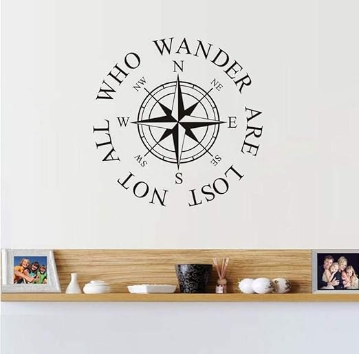 Amazon Com Vbjtrx Quot Not All Who Wander Are Lost Quot Compass