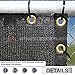 Windscreen4less Privacy Fence Screen 5' x 50' Heavy Duty Windscreen Fencing Mesh Fabric Shade Net Cover for Outdoor Wall Garden Yard Pool Deck, Black