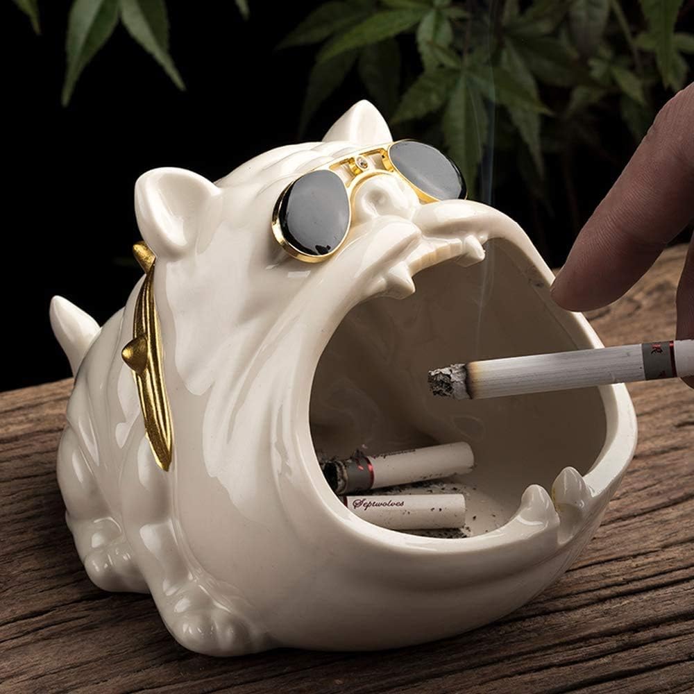 REAMIC Novelty Ashtray Unique Cigarette Ashtray Windproof Large