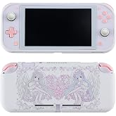 Case for Nintendo Switch Lite Protective Accessories Soft Silicone Cover Shell Compatible ONLY for Switch Lite Pink Sakura Angel Anti-Drop Shock Proof Aesthetic Protector