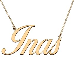 HUAN XUN Customized Custom Simple Any Name Necklace