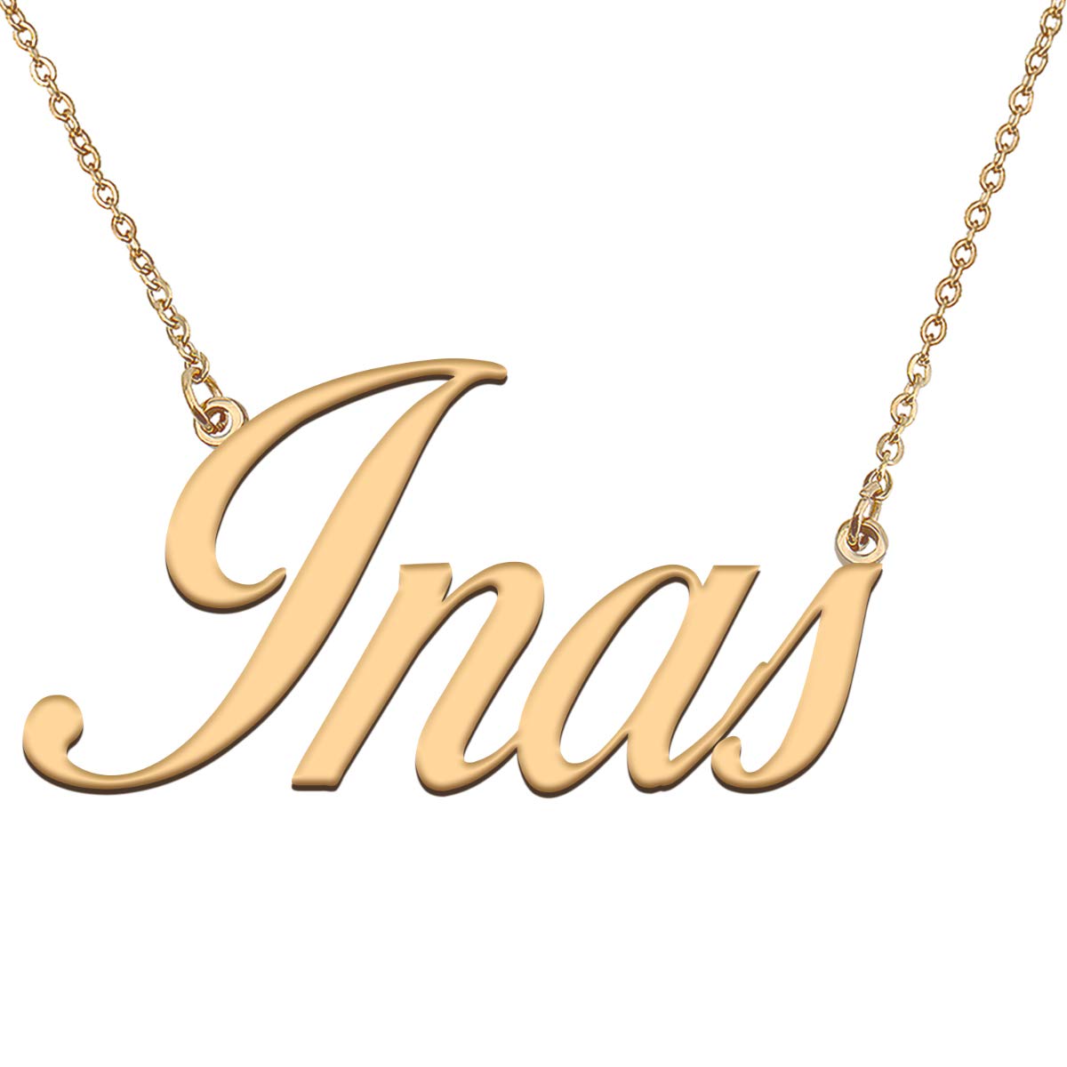 HUAN XUN Customized Custom Simple Any Name Necklace