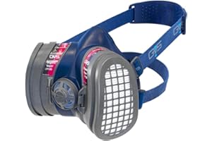 GVS SPR657 Elipse Low Profile Mask with Filters for Dust, Organic Gases and Vapors, M/L