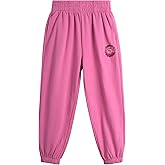 PUMA Girls' Sweatpants - Fleece Jogger Pants with Side Pockets - Baggy Fit Jogger Pants for Girls (S-XL)