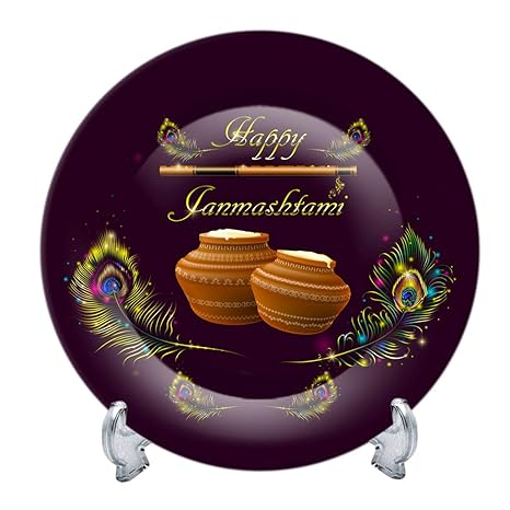 Buy Sra Janmashtami Wall Decorative Plates Ceramic Decor With