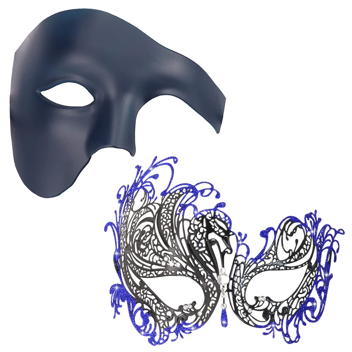 Coddsmz Couple Mask - Venetian Masquerade & Mardi Gras Mask 2 Pack