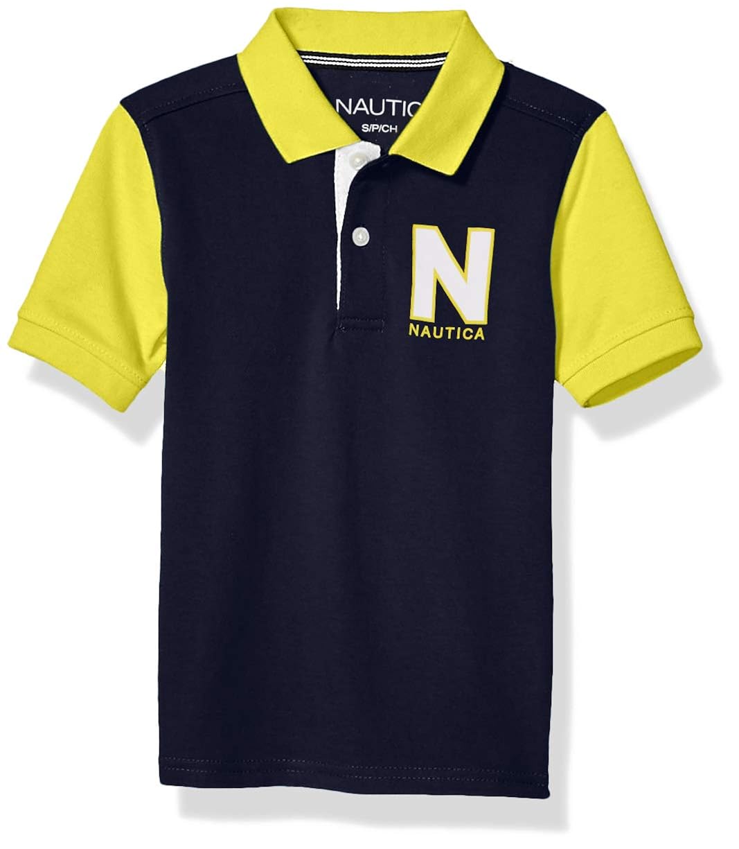 Nautica Boys Toddler Colorblock Polo Tops & Tees Clothing, Shoes & Jewelry