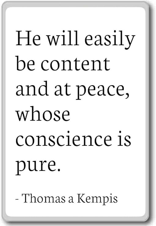 Amazon.com: He will easily be content and at peace, who ...