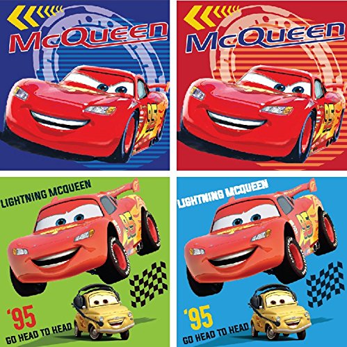Disney Cars PACK 4 Hand Towels