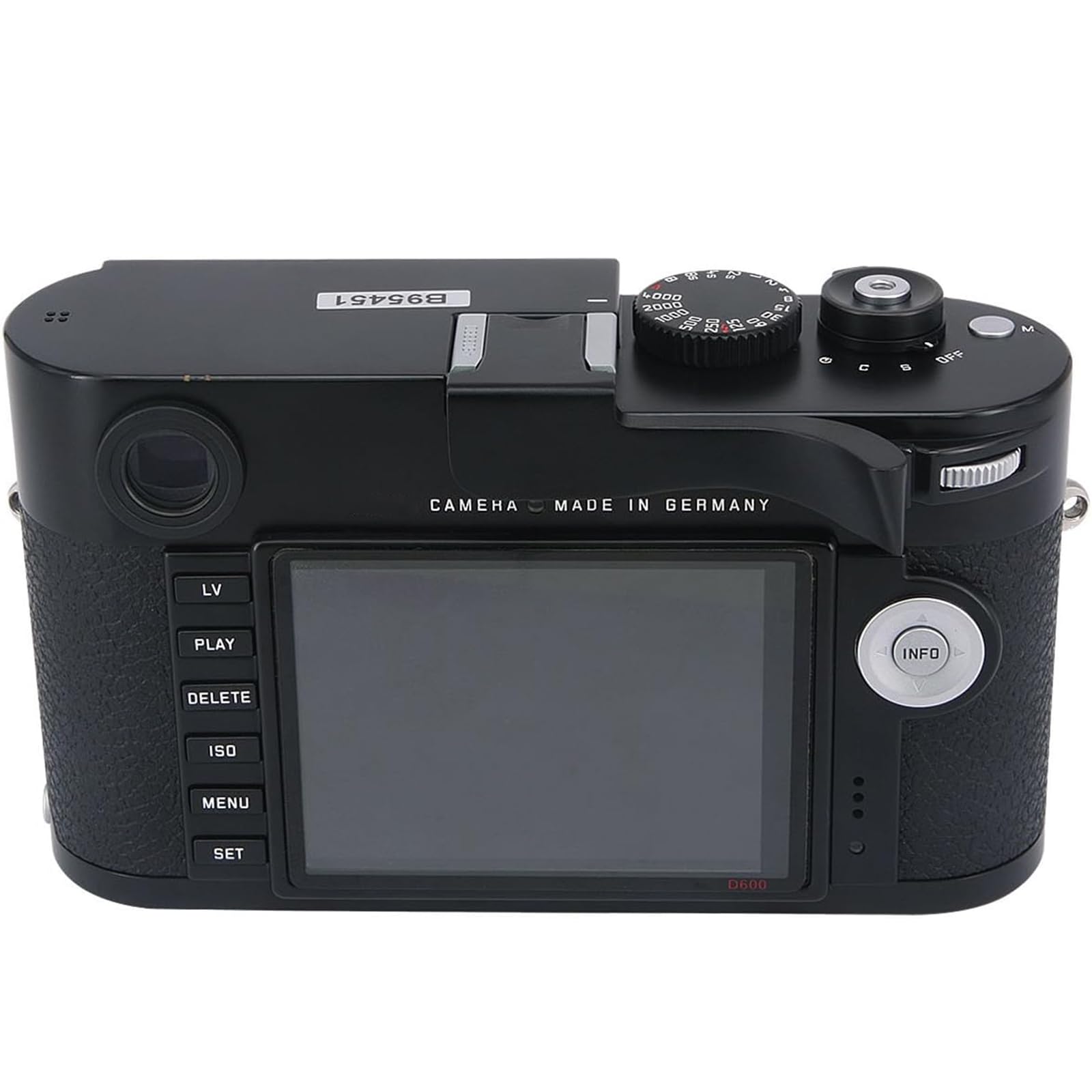 Haoge THB-M24B Metal Hot Shoe Thumb Up Rest Thumbs Up Hand Grip Designed for Leica M Typ240 M240, M-P Typ 240 M240P, M Typ262 M262, M-D Typ 262 Camera Black Better Balance & Grip Convenience